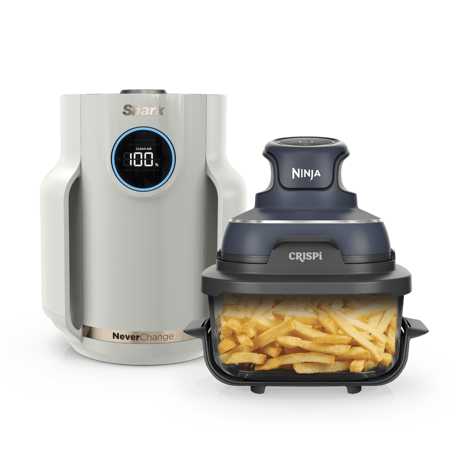 Ninja Crispi Glass Air Fryer and Air Purifier Bundle